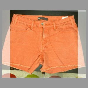 Levi's orange/coral denim shorts